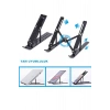 Stand Dayanıklı Metal Katlanabilir Ayarlı Siyah Renk Dizüstü Laptop Standı Tablet Laptop Tutucu