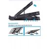 Stand Dayanıklı Metal Katlanabilir Ayarlı Siyah Renk Dizüstü Laptop Standı Tablet Laptop Tutucu
