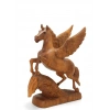 Ahşap Maun Ağacı Kanatlı At Figürü