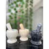 Doğal Cilalı Mermer Havan
