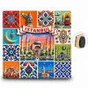 İstanbul Temalı Polyester Magnet Alk5869