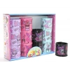 Kuromi Baskılı Magic Spring Stres Yayı - Standlı Mor Ve Siyah Renk 12Li Seti LOV707787