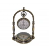 Pirinç Masa Üstü Pusulalı Saat 15224