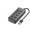 Usb Anahtarlı Hub 4 Port 480 Mbps Siyah HDX7049