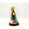 Yılbaşı Temalı Işıklı  Dekoratif Cam Fanus Alk5078