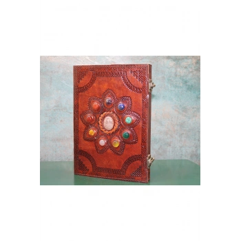 Taşlı Deri Defter