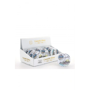 Taşlı İstanbul Tasarımı El Aynası İnce Alk2478