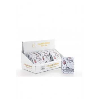 Taşlı İstanbul Tasarımı El Aynası İnce