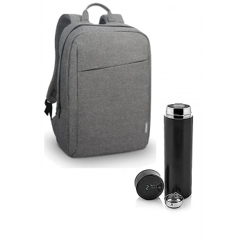 Sırt Çantası 15.6 Inç B210 Laptop Çantası Notebook Sırt Çantası Dijital Göstergeli Termos 500 ml