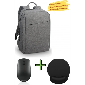 Sırt Çantası B210 Laptop Çantası Notebook Sırt Çantası Lenovo Mouse 400 W Bilek Destekli Mouse Pad