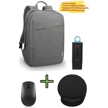 Sırt Çantası B210 Laptop Çantası Notebook Sırt Çantası Lenovo Mouse Flash Bellek Mousepad