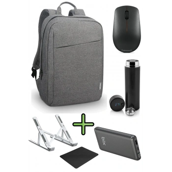 Sırt Çantası B210 Laptop Çantası,  Uyumlu Hızlı Powerbank, Termos, Laptop Standı, Mousepad Mouse