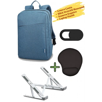 Sırt Çantası 15.6 Inç B210 Laptop Çantası, Kamera Kapatıcı, Laptop Standı, Bilek Destekli Mousepad