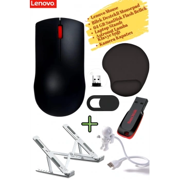 Mouse Kablosuz GY51L52638 Kamera Kapatıcı Laptop Standı, Mousepad, Klavye Lambası 64 GB Flash Bellek