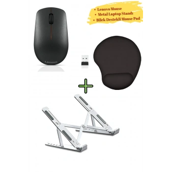 Mouse Kablosuz GY50R91293, Metal Laptop Standı, Bilek Destekli Mousepad