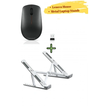 400 Wireless Kablosuz Mouse GY50R91293, 6 Kademeli Yükseklik Ayarlı Metal Laptop Standı