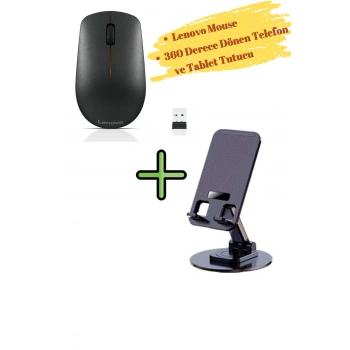400 Wireless Kablosuz Mouse Siyah GY50R91293 360 Derece Döner Tablet ve Telefon Tutucu