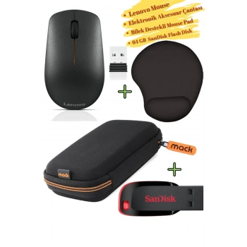Mouse 400, Mousepad, Elektronik Aksesuar Çantası Harddisk Çantası, 64 GB Flash Bellek, Flash Disk