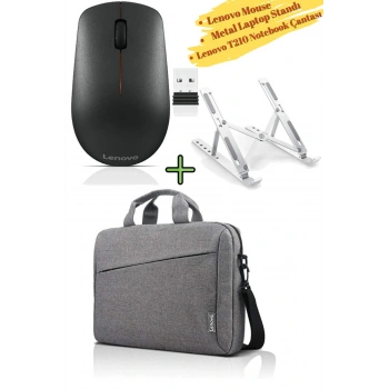 Mouse 400, T210 Laptop Omuz El Çantası, Metal Laptop ve Tablet Standı Yükseklik Ayarlı