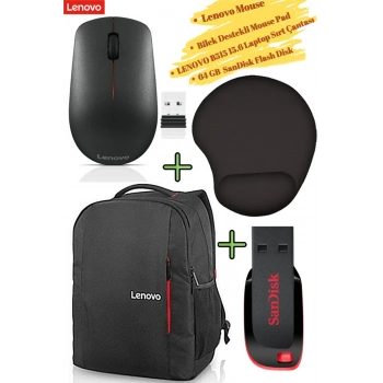 Mouse 400, Bilek Destekli MousePad, B515 Notebook Çantası, 64 GB Flash Bellek Flash Disk