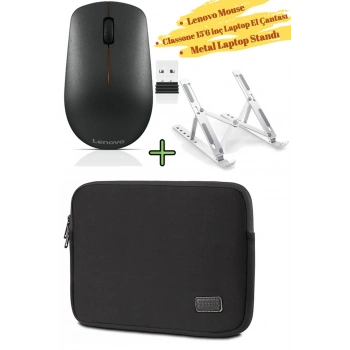 Mouse 400, Classone 15.6 inç Su Geçirmez Laptop Çantası, Metal Laptop ve Tablet Standı Ayarlı