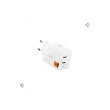 47W USB-C 2 Port Mini Hızlı Şarj Aleti Samsung PPS 2.0 GaN Pro Destekli Akım Koruma Type-C ACH08707