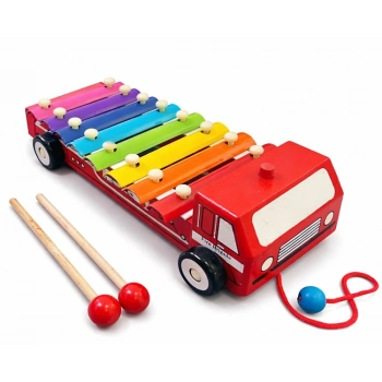 Ahşap Arabalı 8Li Selefon Müzik Aleti 93-719