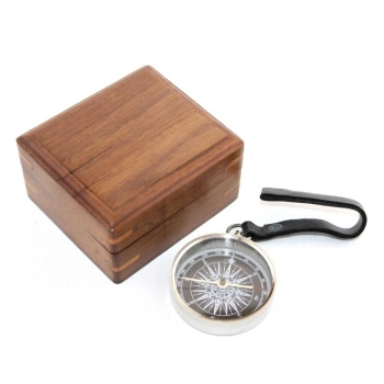 Ahşap Kutulu Krom Pusula VIVA2020