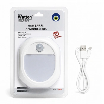 Hareket Sensörlü USB Şarjlı LED Lamba WT-739