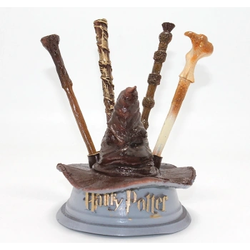 Harry Potter Seçmen Şapka ve 4lü Asa Kalem Seti Biblo İk028