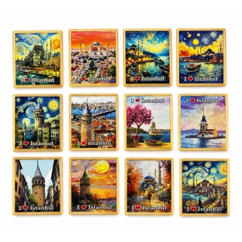 İstanbul Temalı Buzdolapı Süsü Magnet