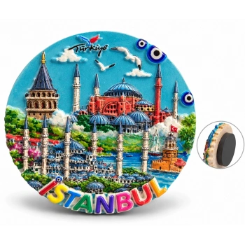 İstanbul Temalı Polyester Magnet Alk5863