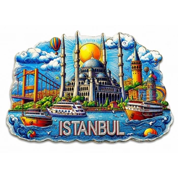 İstanbul Temalı Silikon Buzdolapı Süsü Magnet