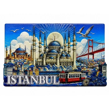 İstanbul Temalı Silikon Buzdolapı Süsü Magnet