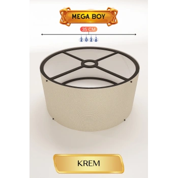 Krem Lambader Başlığı 35 CM Mega Boy