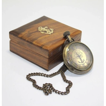 Kutulu Pirinç Köstekli Saat 15491