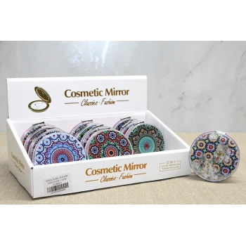 Mandala Desenli Hareketli Sulu El Aynası Alk4584