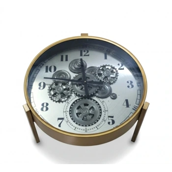 Metal Çarklı Sehpa Saat VIVA563