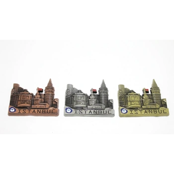 Metal İstanbul Temalı Yöresel Magnet Model 3
