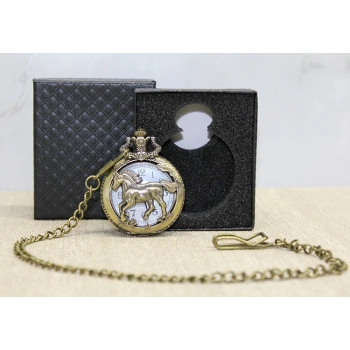 Özel Kutulu At Tasarımı Köstekli Saat Alk4682