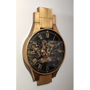 Özel Tasarım Metal Çarklı Duvar Saati VIVA547