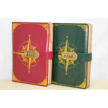 Özel Tasarım Şifreli Deri Defter  Alk3952