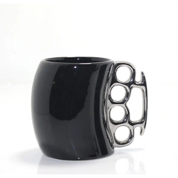 Porselen Muşta Tasarımlı Kupa Bardak  AAlk2383