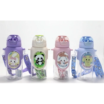 Sevimli 3D Desenli Su Matarası Bpa İçermez  VIVA644