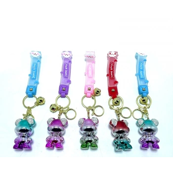 Taşlı Ayıcık Silikon Anahtarlık VIVA327