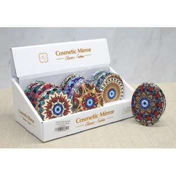 Taşlı El Aynası Oval İnce VIVA995