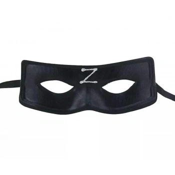 Zorro Maskesi Arkadan Lastikli Z Baskılı