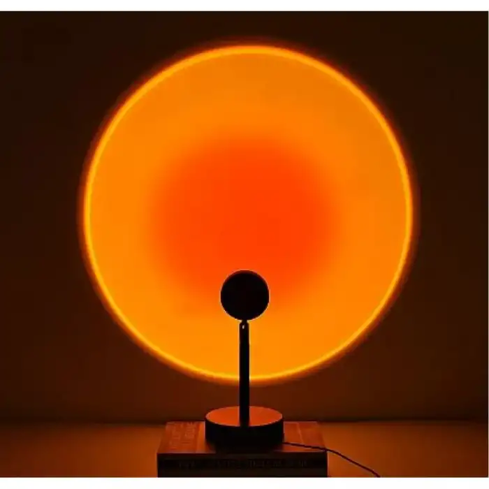 Sunset Gün Batımı Projektör 360 Derece Gece Lambası Günbatımı Işık