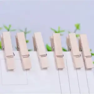 50 Adet Mini Ahşap Mandal