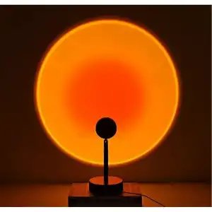 Sunset Gün Batımı Projektör 360 Derece Gece Lambası Günbatımı Işık